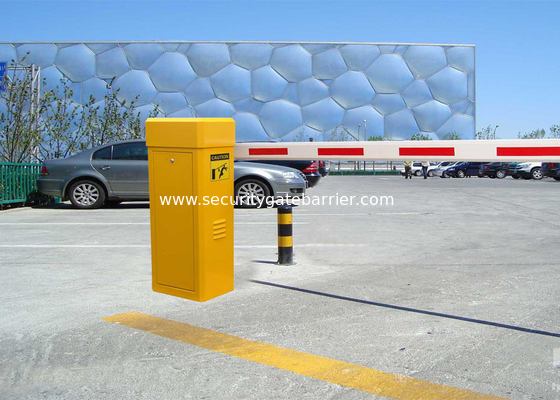 Porte automatique jaune/blanche de barrière du boom 80W pour le contrôle d'accès de stationnement/trafic